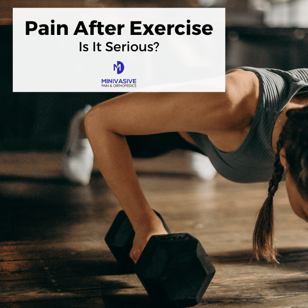 Pain after exercise