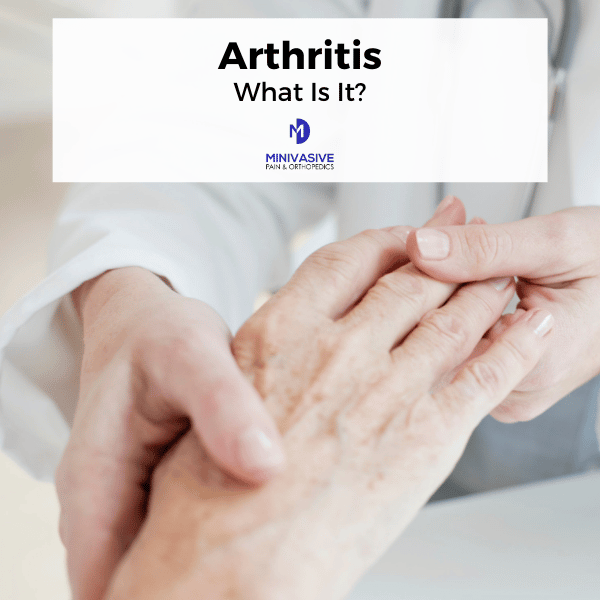 blog header for arthritis what is it? image of a doctor checking an older patient's hand